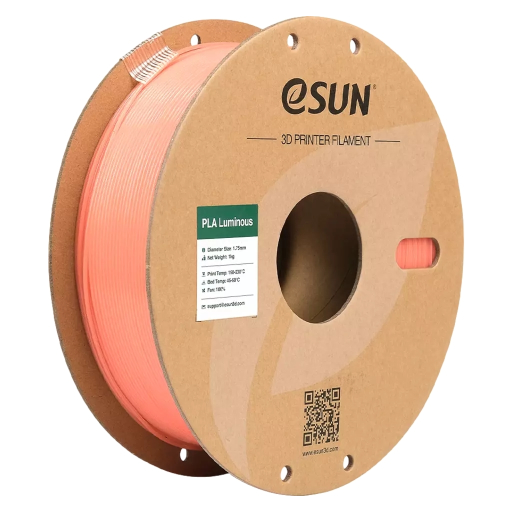Пластик для 3D-принтера eSUN PLA- Luminous 1.75мм, 1кг, ORANGE (EPLA-LUMINOUS175LO1) - фото 1 Пластик для 3D-принтера eSUN PLA- Luminous 1.75мм, 1кг, ORANGE (EPLA-LUMINOUS175LO1) - фото 1
