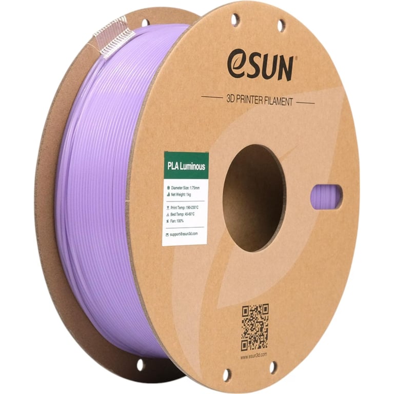 Пластик для 3D-принтера eSUN PLA- Luminous 1.75мм, 1кг, PURPLE (EPLA-LUMINOUS175LZ1)