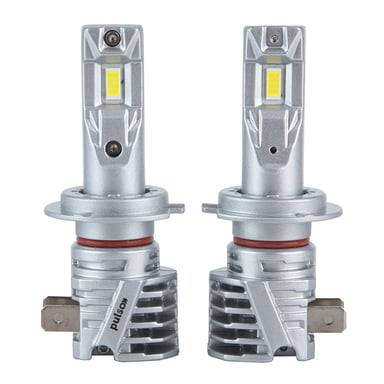 Автолампа PULSO LED-chips 7535/9-18v/2x28w/6000Lm/6500K (M6-H7) - фото 1