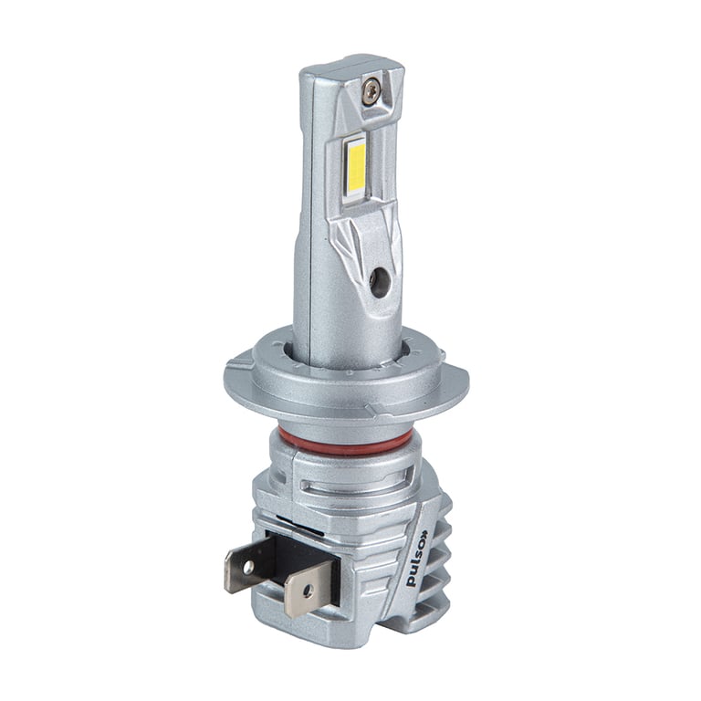 Автолампа PULSO LED-chips 7535/9-18v/2x28w/6000Lm/6500K (M6-H7) - фото 3
