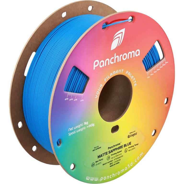 Пластик для 3D-принтера Polymaker PLA PANCHROMA MATTE 1,75mm 1kg SAPPHIRE BLUE (CA04038) - фото 1