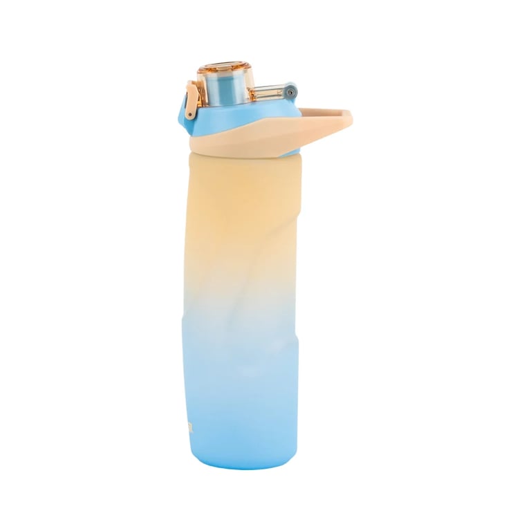Пляшка для води Kite K26, 760 мл, бежево-синя (K26-1200-1) - фото 2