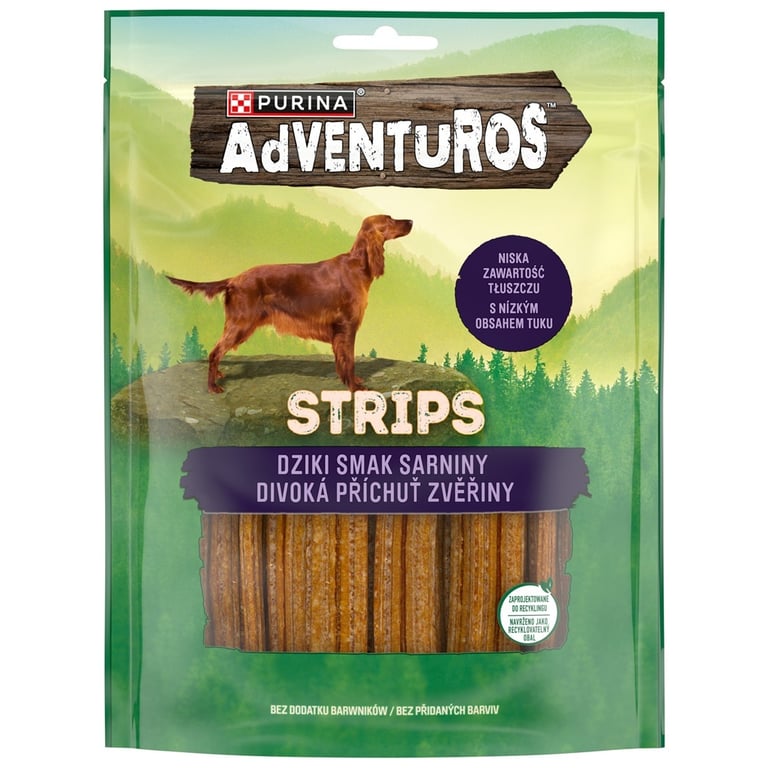 Ласощі для собак Purina AdVENTuROS Смужки зі смаком оленини 90 г (7613035516472) - фото 2