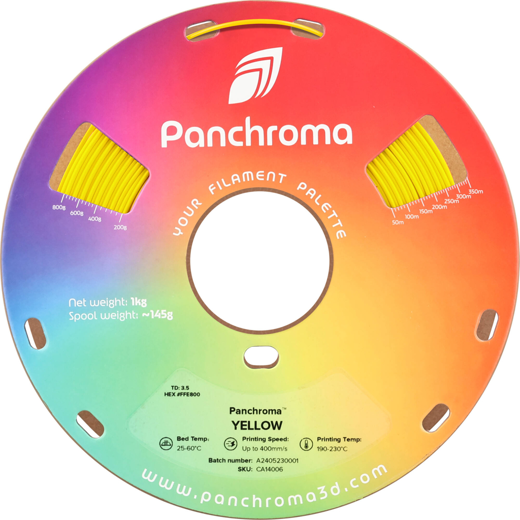 Пластик для 3D-принтера Polymaker PANCHROMA CoPE 1,75mm 1kg YELLOW (CA14006) - фото 2 Пластик для 3D-принтера Polymaker PANCHROMA CoPE 1,75mm 1kg YELLOW (CA14006) - фото 2