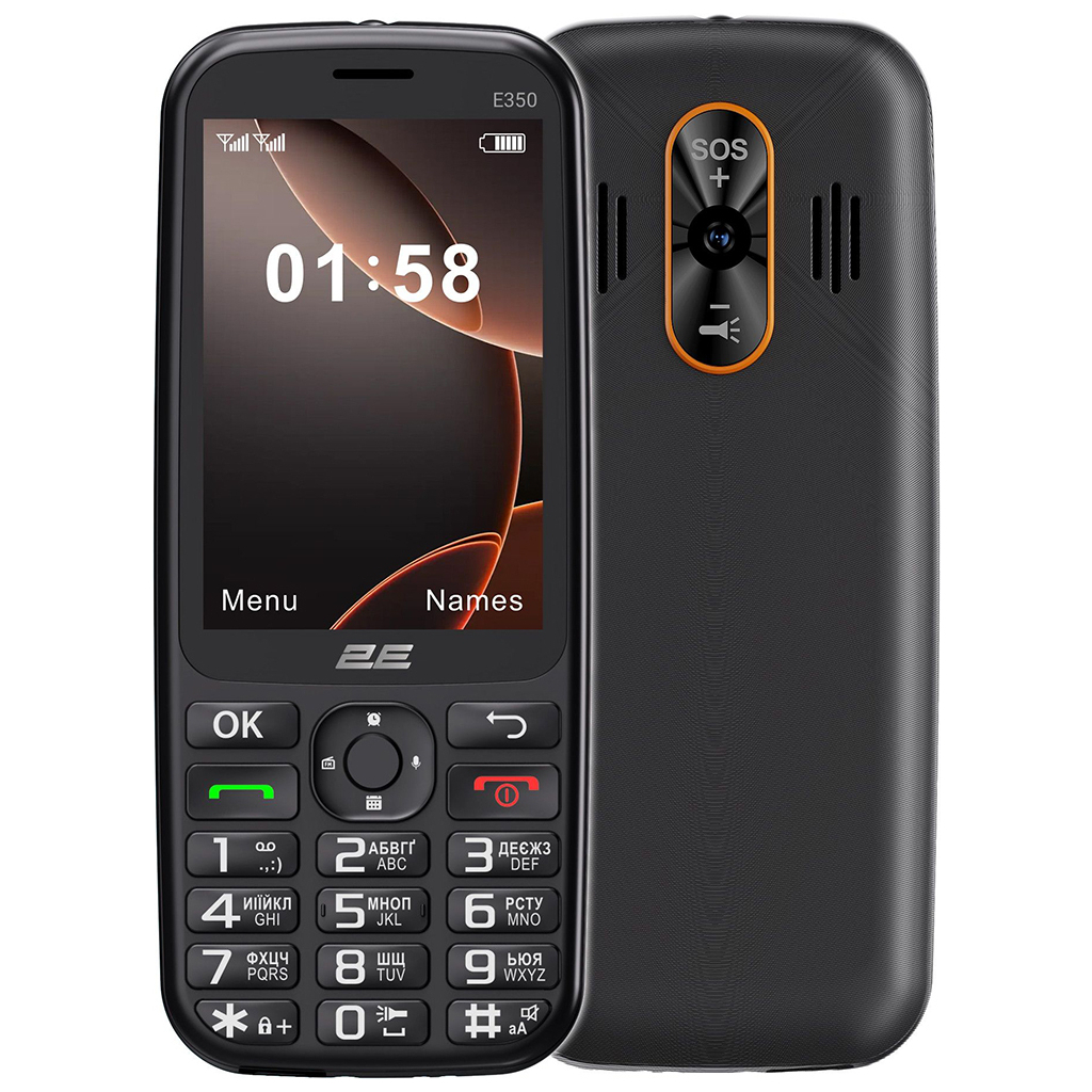 Мобільний телефон 2E E350 Black (694743656879) - фото 1