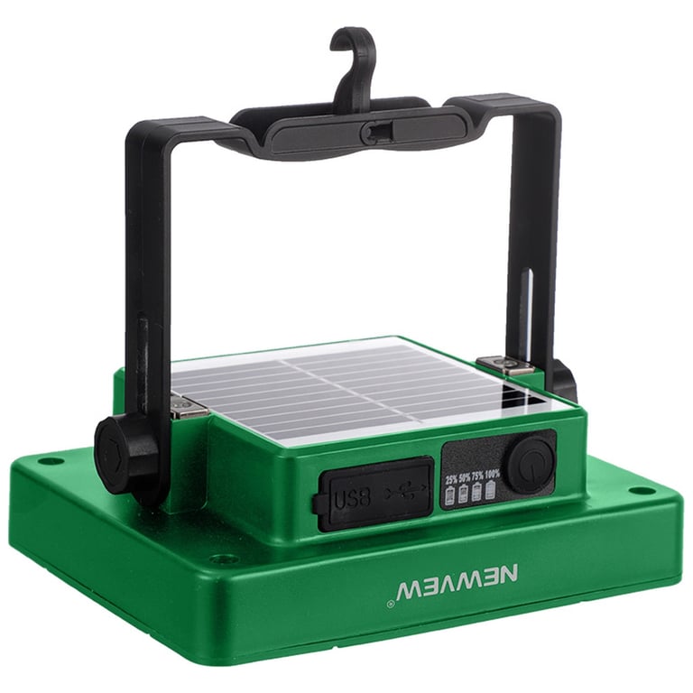 Ліхтар NEWVEW NV-S8 50W Solar Panel 1500mAh Green (NWVW-NV-S8-GN) - фото 3
