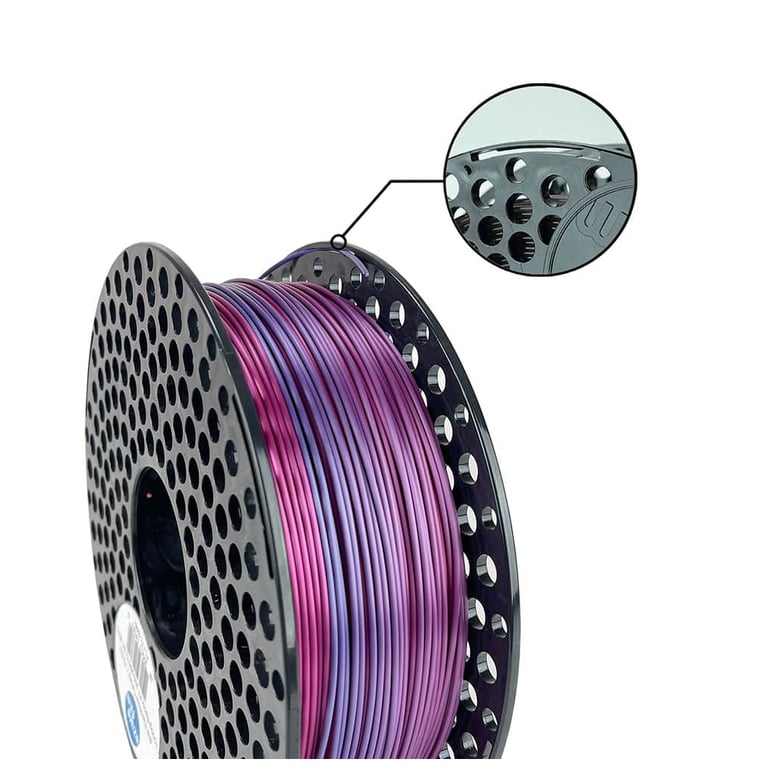 Пластик для 3D-принтера AzureFilm PLA SILK 1,75mm 1kg Rainbow Candy (FL171-3461) - фото 2
