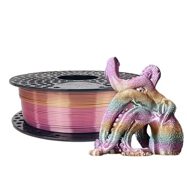 Пластик для 3D-принтера AzureFilm PLA SILK 1,75mm 1kg Rainbow Tropicana (FL171-2463) - фото 1