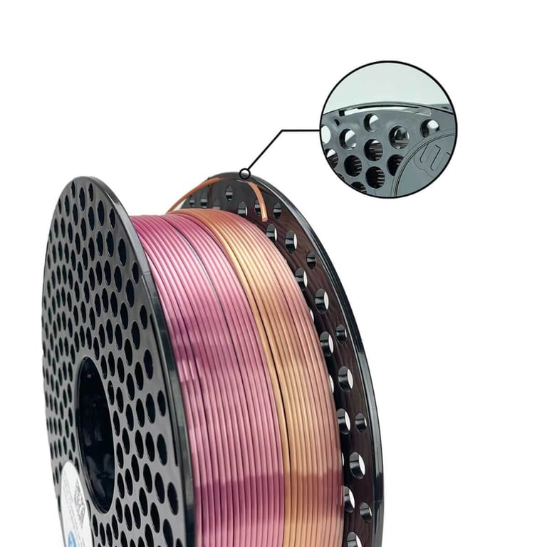 Пластик для 3D-принтера AzureFilm PLA SILK 1,75mm 1kg Rainbow Tropicana (FL171-2463) - фото 2