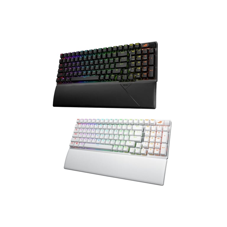 Клавіатура ASUS ROG Strix Scope II X NX Snow V2 ABS USB UA Black (90MP037A-BKMA00) - фото 10