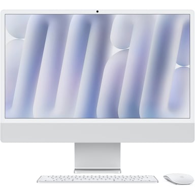 Комп'ютер Apple 24" iMac Retina 4.5K / Apple M4 (10-c/CPU, 10-c/GPU), 24, 512, Silver, A3137 (MCR24UA/A) - фото 1