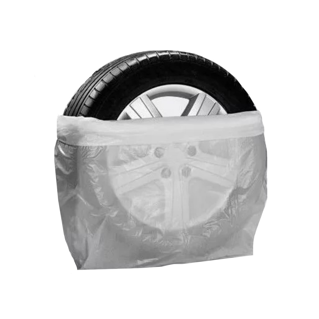 Набір техдопомоги Poputchik Комплект пакетів п/ет для зберігання легкових коліс R14-18, білого кольору (4шт) (16-080-IS) - фото 1