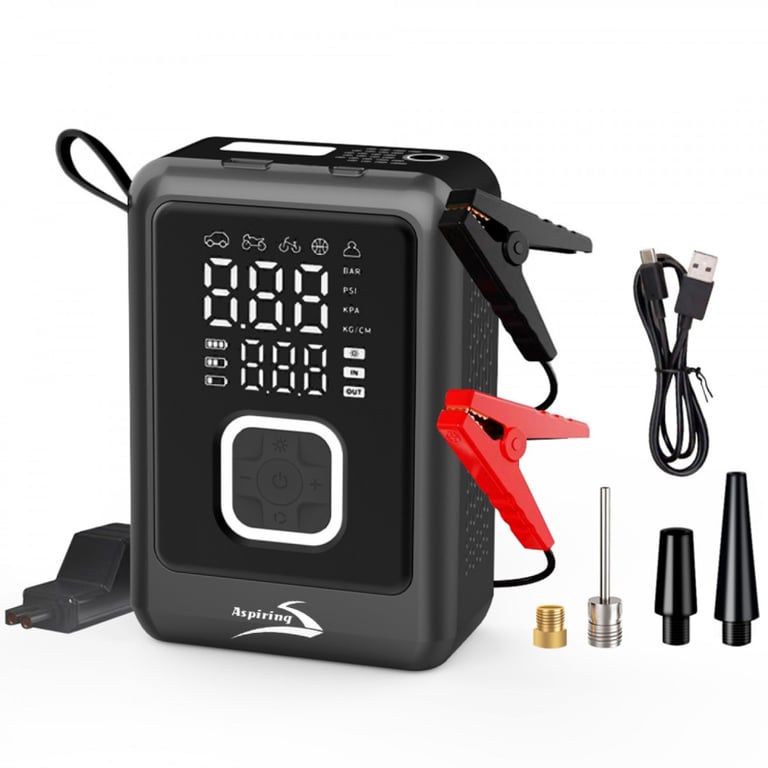 Пуско зарядний пристрій Aspiring 8000mAh 800A Jump 4 Power bank 3-in-1 with inflator (VTR-P4) - фото 1