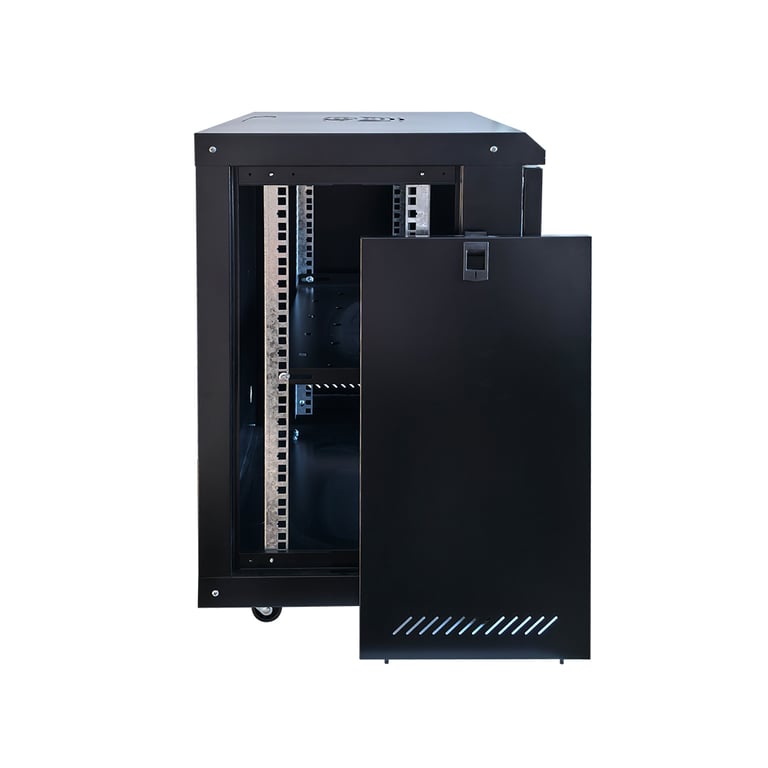 Шафа настінна GEAR 15U 19" 600x600x750 мм, + полка 19", black (GWMSN-15U-600-600) - фото 2