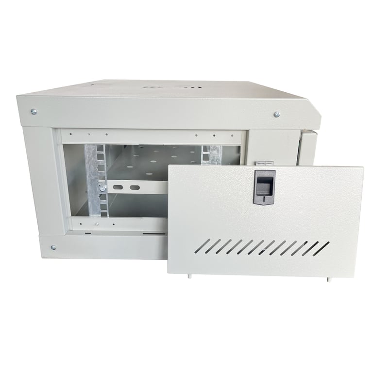 Шафа настінна GEAR 4U 19" 600x600x240 мм, + полка 19", grey (GWMSN-4U-600-600G) - фото 4
