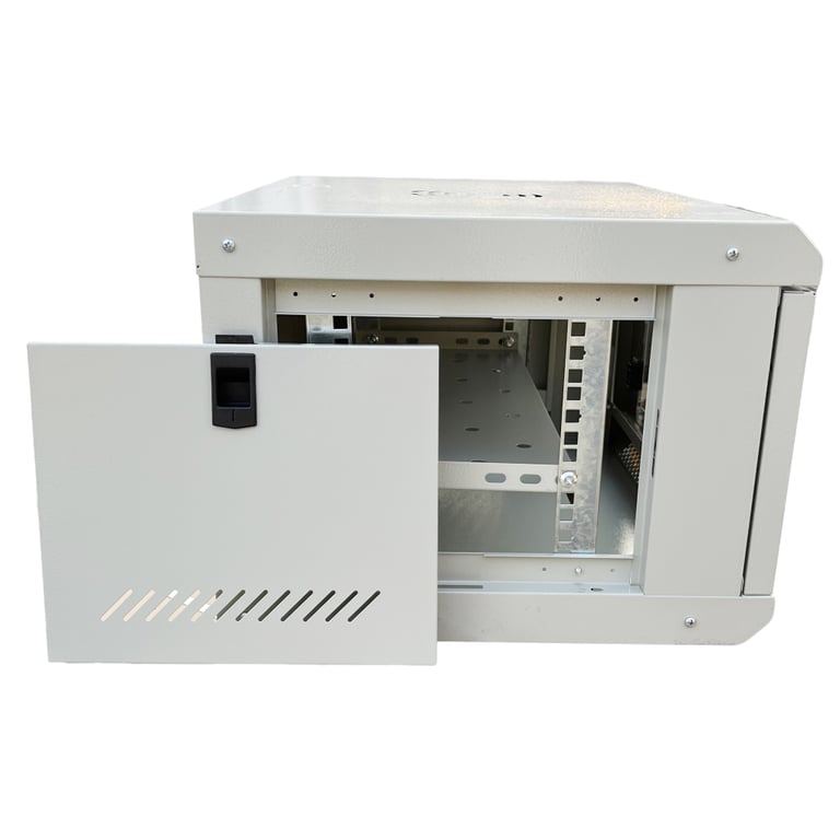 Шафа настінна GEAR 6U 19" 600x450x350 мм, + полка 19", grey (GWMSN-6U-600-450G) - фото 3