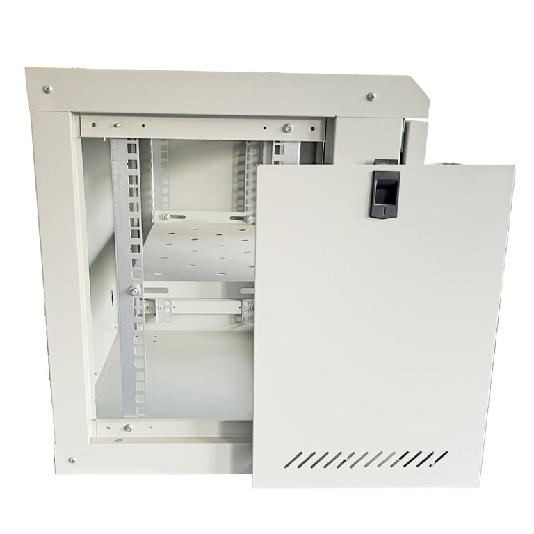 Шафа настінна GEAR 9U 19" 600x450x500 мм, + полка 19", grey (GWMSN-9U-600-450G) - фото 5