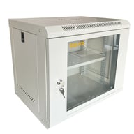 Шафа настінна GEAR 9U 19" 600x600x450 мм, + полка 19", grey (GWMSN-9U-600-600G) - фото 2