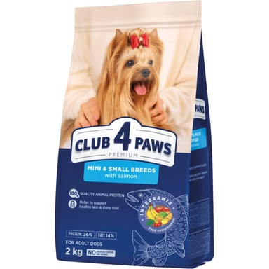 Сухий корм для собак Club 4 Paws Premium для малих та мініатюрних порід з лососем 2 кг (4820269145474) - фото 1