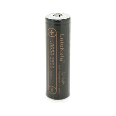 Акумулятор 18650 3500mah (3300-3500mah), 3.7V(2.75-4.2V), Black Liitokala (Lii-35A-JT) - фото 1