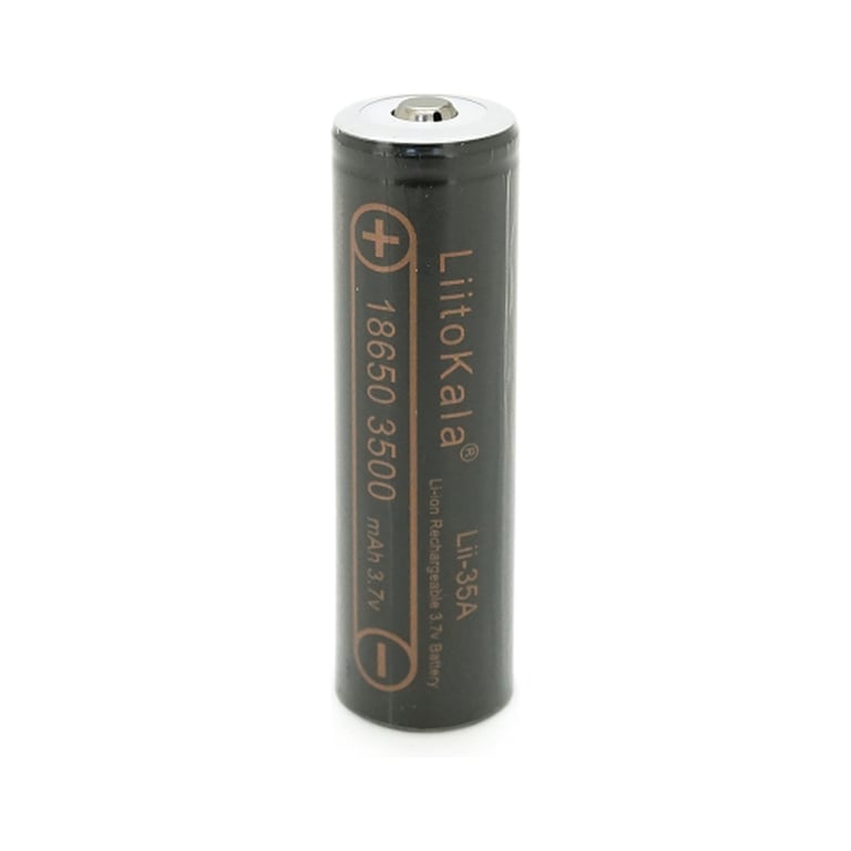 Акумулятор 18650 3500mah (3300-3500mah), 3.7V(2.75-4.2V), Black Liitokala (Lii-35A-JT) - фото 1