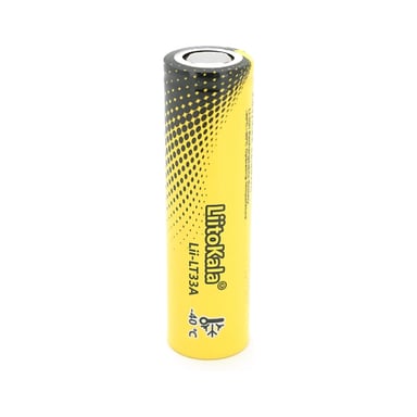 Акумулятор 18650 3300mAh, 3.7V(2.5-4.2V), LowTemp-40-60, Black/Yellow Liitokala (Lii-LT33A) - фото 1