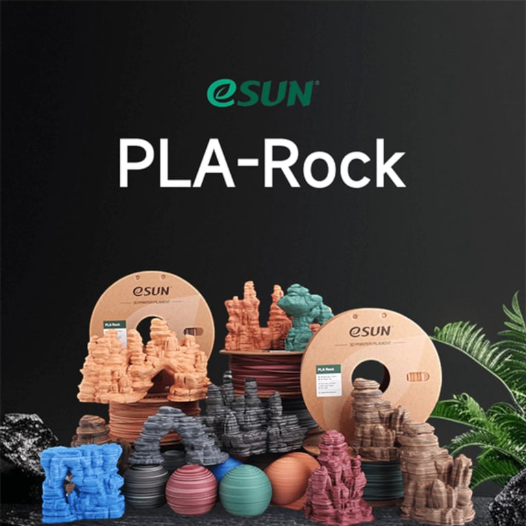 Пластик для 3D-принтера eSUN PLA Rock 1,75mm 1kg HORNFELS (PLA-ROCK175O-HO1P1) - фото 6