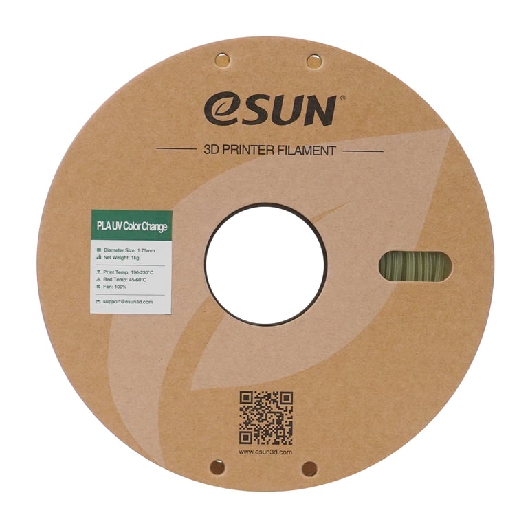 Пластик для 3D-принтера eSUN PLA UV 1,75mm 1kg Green (PLA-UV CC175UV-G1P1) - фото 4