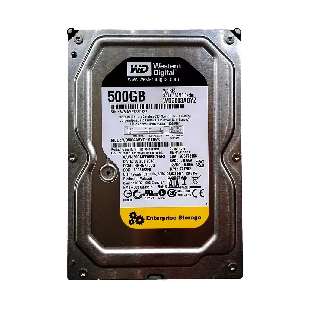 Жорсткий диск 3.5" 500Gb WD (WD5000ABYZ) - фото 1