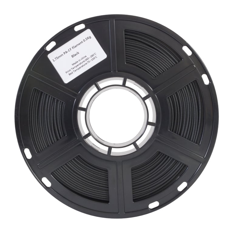 Пластик для 3D-принтера Flashforge PA-CF Carbon 1,75mm 0,5kg Black (PA-CF) - фото 2
