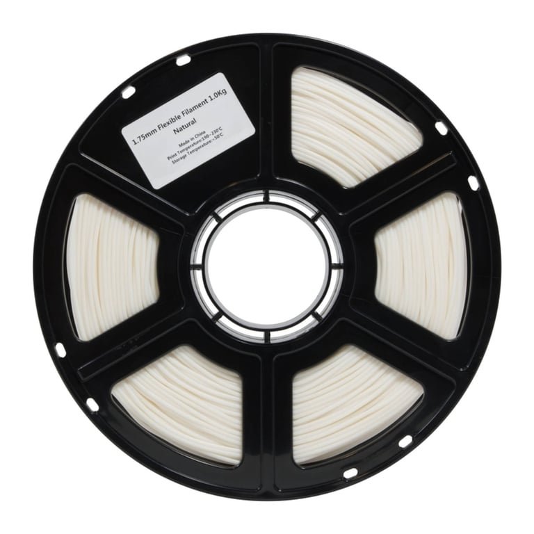 Пластик для 3D-принтера Flashforge FLEXIBLE 85A 1,75mm 1kg Natural (FLT1) - фото 2