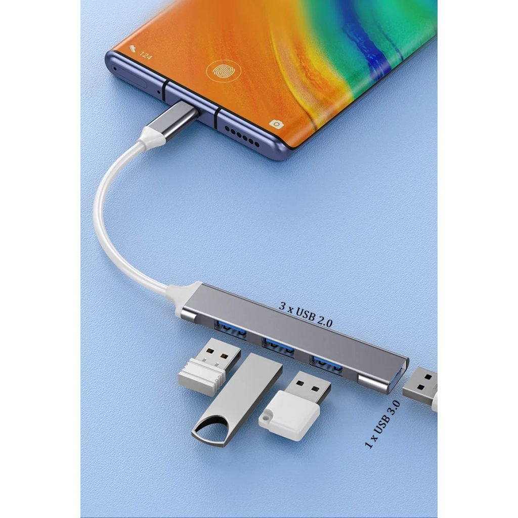 Концентратор XoKo USB-C 3xUSB 2.0 + 1xUSB 3.0 (XK-AC-404) - фото 3 Концентратор XoKo USB-C 3xUSB 2.0 + 1xUSB 3.0 (XK-AC-404) - фото 3