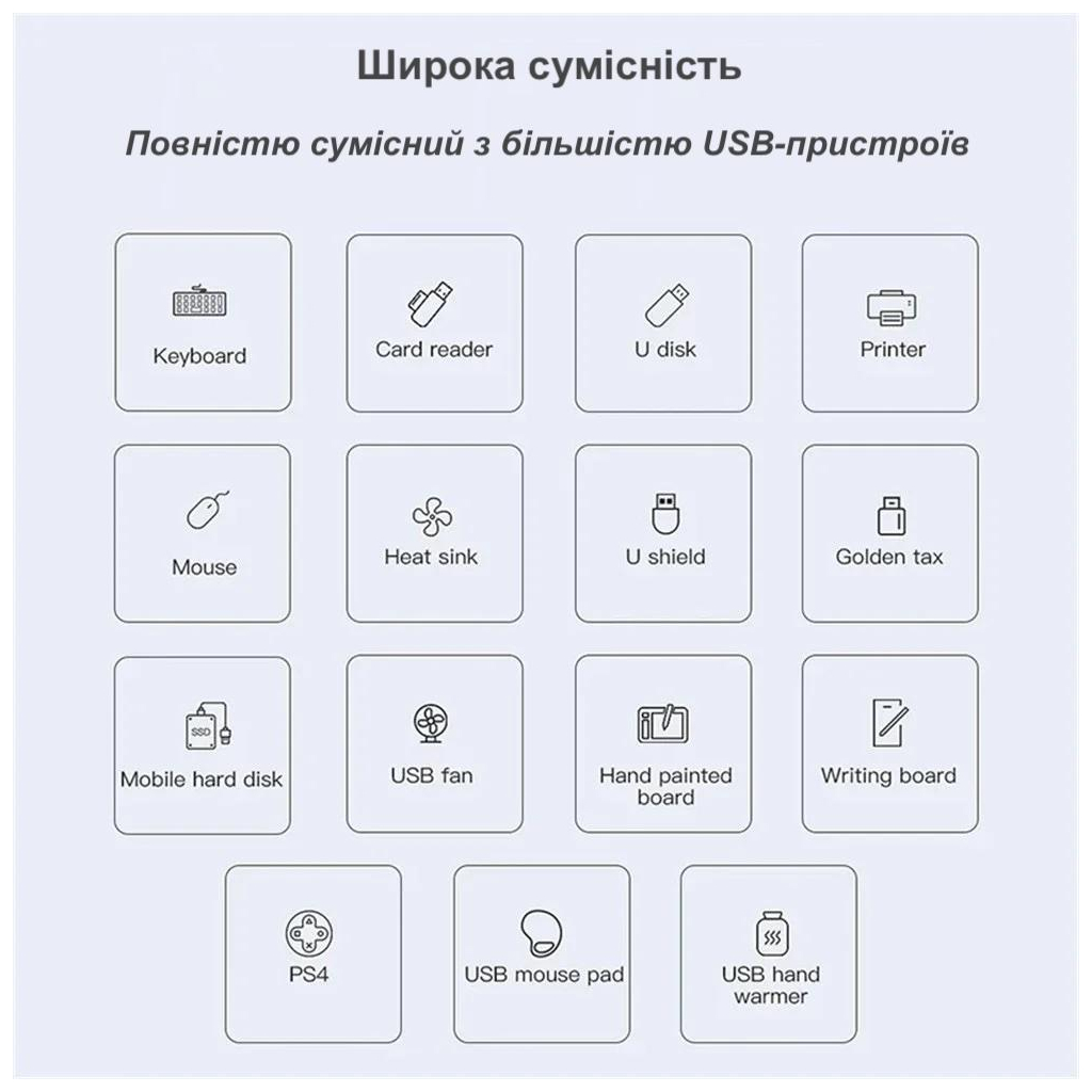 Концентратор XoKo USB-C 3xUSB 2.0 + 1xUSB 3.0 (XK-AC-404) - фото 4 Концентратор XoKo USB-C 3xUSB 2.0 + 1xUSB 3.0 (XK-AC-404) - фото 4