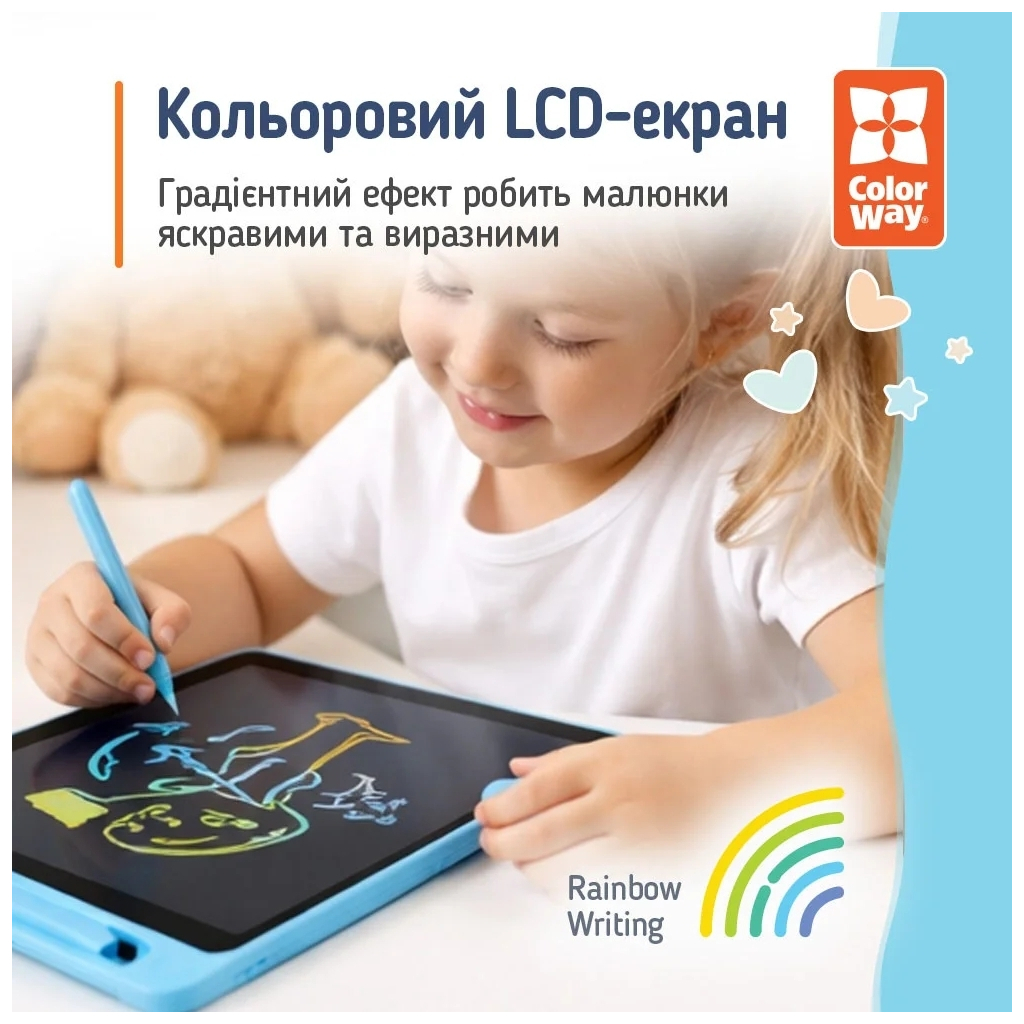 Планшет для малювання ColorWay LCD Writing Tablet 10 (CW-WT10C) - фото 6 Планшет для малювання ColorWay LCD Writing Tablet 10 (CW-WT10C) - фото 6