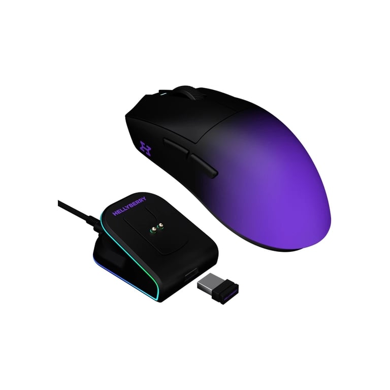 Мишка Hator Hellyberry HM47 Pro RGB Wireless/Bluetooth/USB Black/Violet (HM47PRO_black_violet) - фото 2