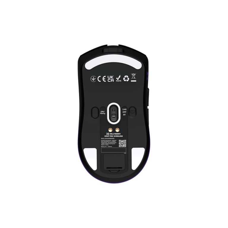 Мишка Hator Hellyberry HM47 Pro RGB Wireless/Bluetooth/USB Black/Violet (HM47PRO_black_violet) - фото 7