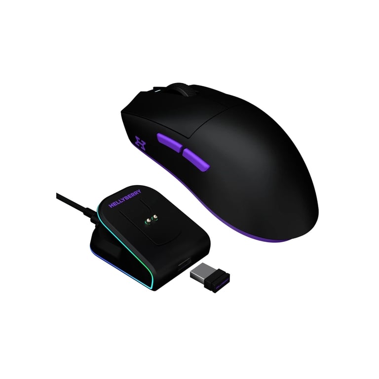 Мишка Hator Hellyberry HM47 Wireless Black/Violet (HM47_black_violet) - фото 2