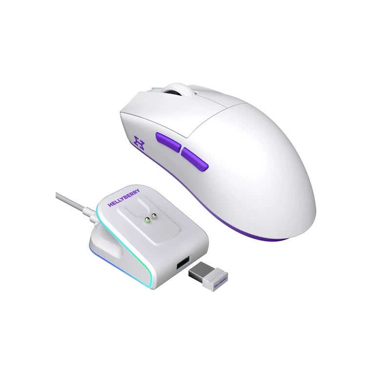 Мишка Hator Hellyberry HM47 Wireless White/Violet (HM47_white_violet) - фото 2