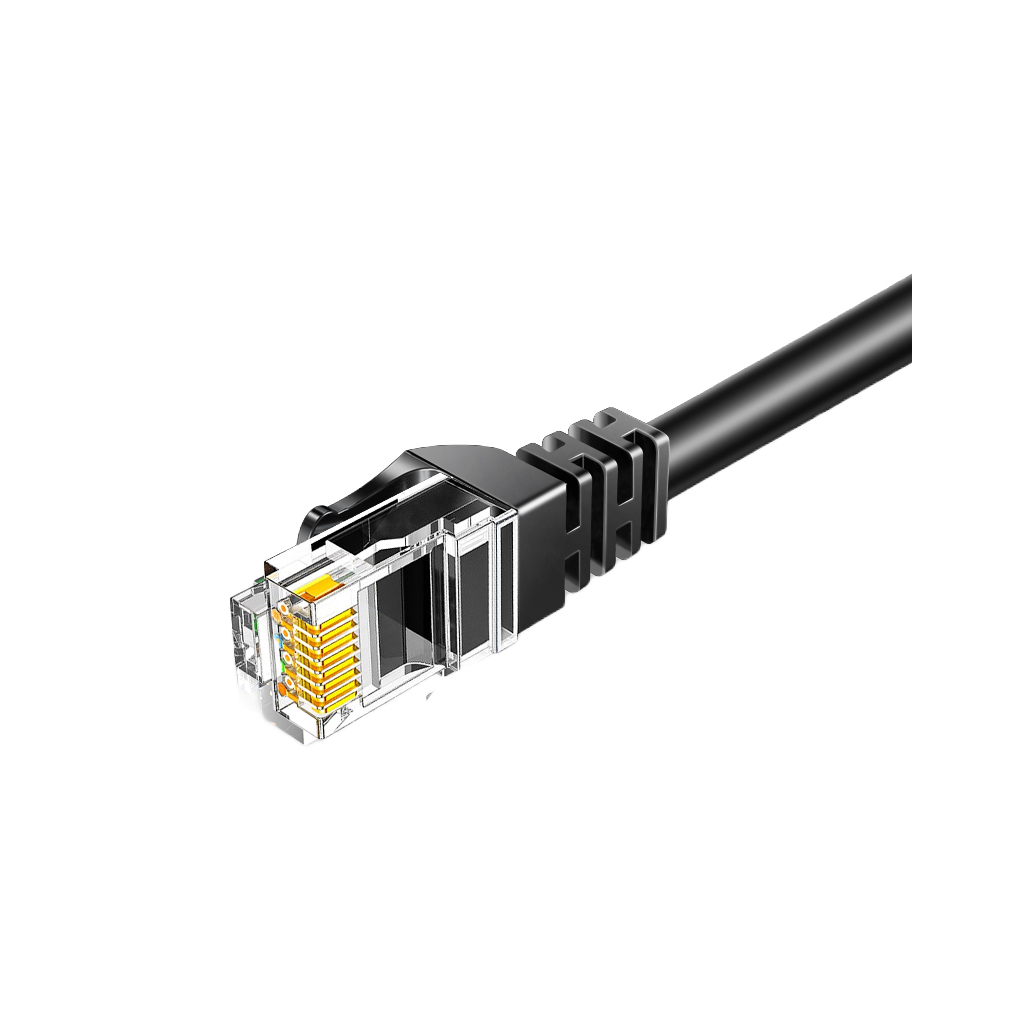 Патч-корд 10м UTP cat 6 RJ45 TopSpeed Ethernet Flat Cable Black Essager (EXCWXB-JSF01) - фото 2 Патч-корд 10м UTP cat 6 RJ45 TopSpeed Ethernet Flat Cable Black Essager (EXCWXB-JSF01) - фото 2