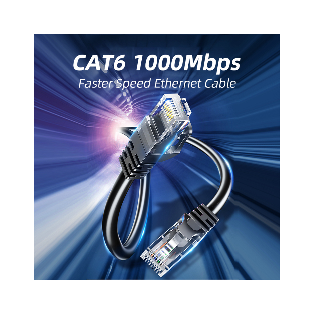 Патч-корд 10м UTP cat 6 RJ45 TopSpeed Ethernet Flat Cable Black Essager (EXCWXB-JSF01) - фото 9 Патч-корд 10м UTP cat 6 RJ45 TopSpeed Ethernet Flat Cable Black Essager (EXCWXB-JSF01) - фото 9