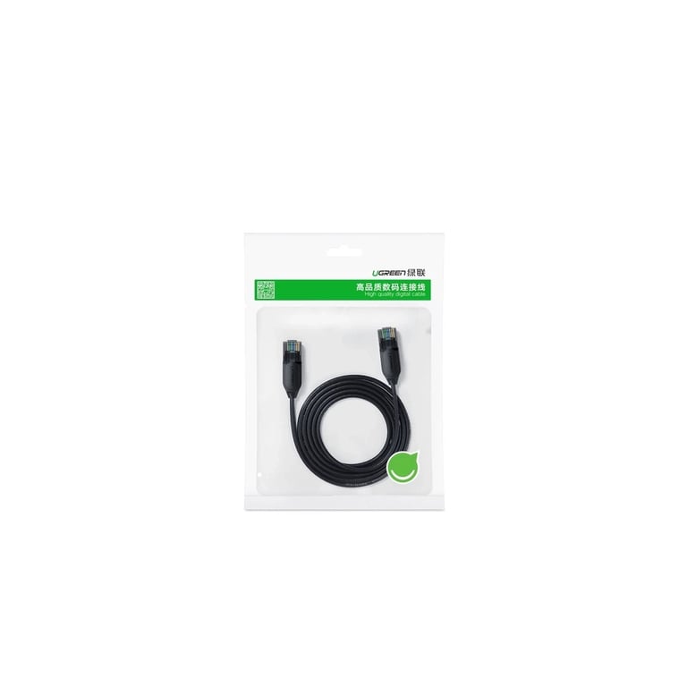 Патч-корд 10м UTP cat 6A Pure Copper Ethernet Cable OD2.8 NW122 Black Ugreen (70656) - фото 2
