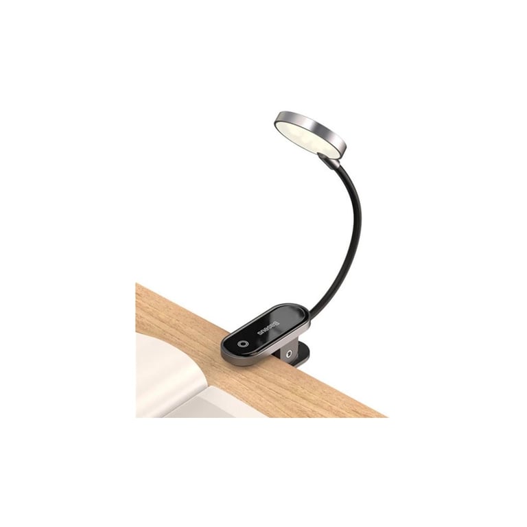 Настільна лампа Baseus Comfort Reading Mini Clip Lamp with battery Dark Gray (DGRAD-0G) - фото 4