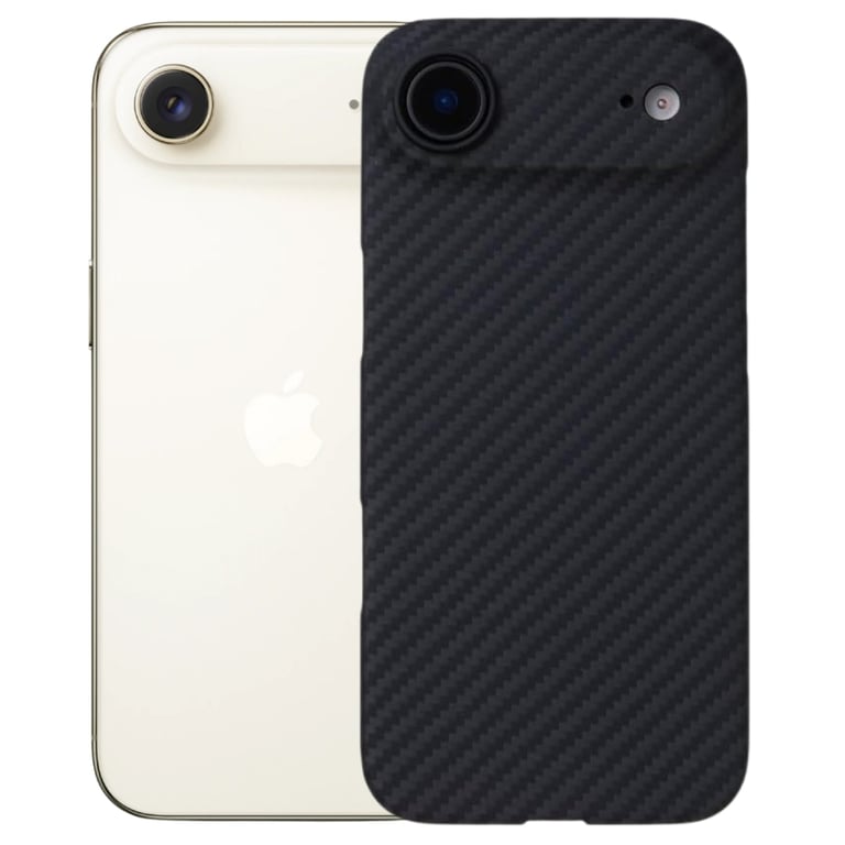 Чохол до мобільного телефона BeCover FIBRA Carbonite MagSafe Apple iPhone 17 Air Black (715407) - фото 1