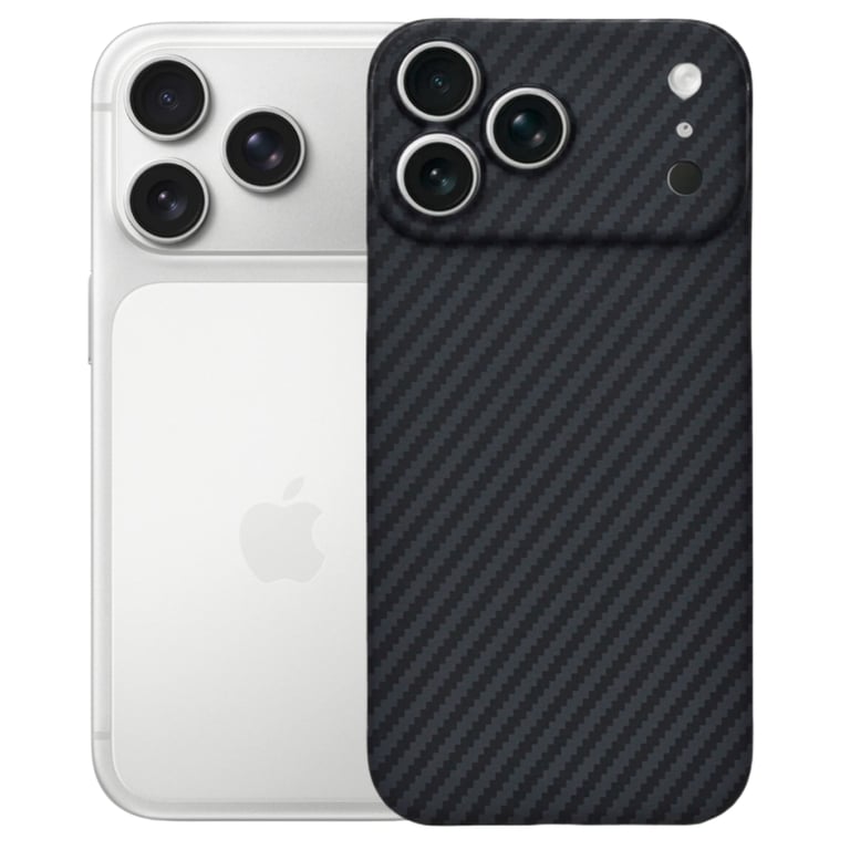 Чохол до мобільного телефона BeCover FIBRA Carbonite MagSafe Apple iPhone 17 Pro Max Black (715410) - фото 1