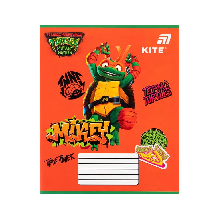 Зошит Kite Ninjia Turtles, 12 аркушів, коса лінія (NT26-235) - фото 8