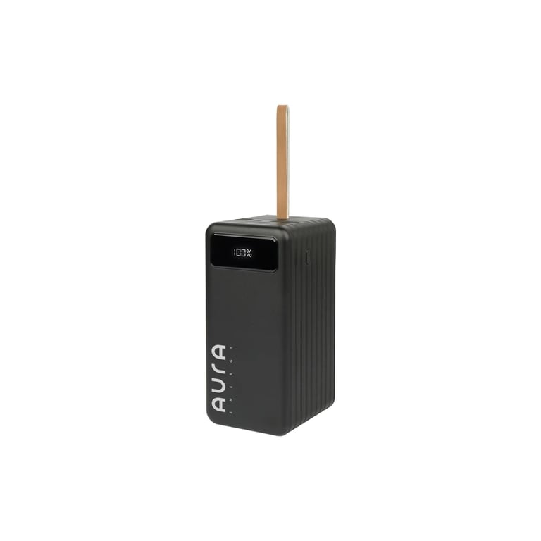 Батарея універсальна AURA NRG-P100 100000mAh 22.5W Black (PBANRG-P100B) - фото 1