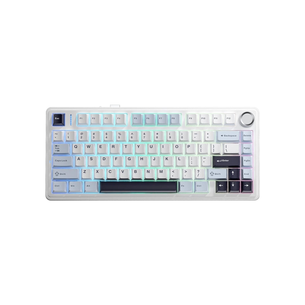 Клавіатура Aula F75 Pink Switch USB UA White (6978080504883) - фото 1