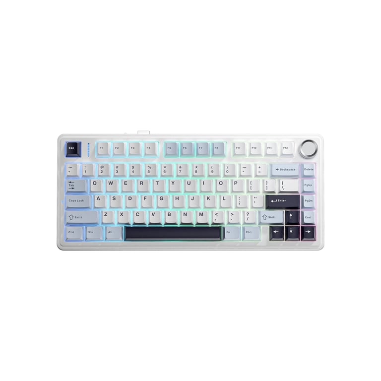 Клавіатура Aula F75 Pink Switch USB UA White (6978080504883) - фото 1