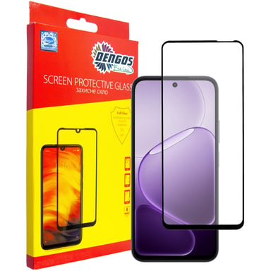 Скло захисне Dengos Full Glue OPPO A6x 4G / A6k 4G / A6 4G Black (TGFG-438) - фото 1
