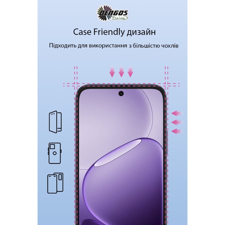 Скло захисне Dengos Full Glue OPPO A6x 4G / A6k 4G / A6 4G Black (TGFG-438) - фото 3